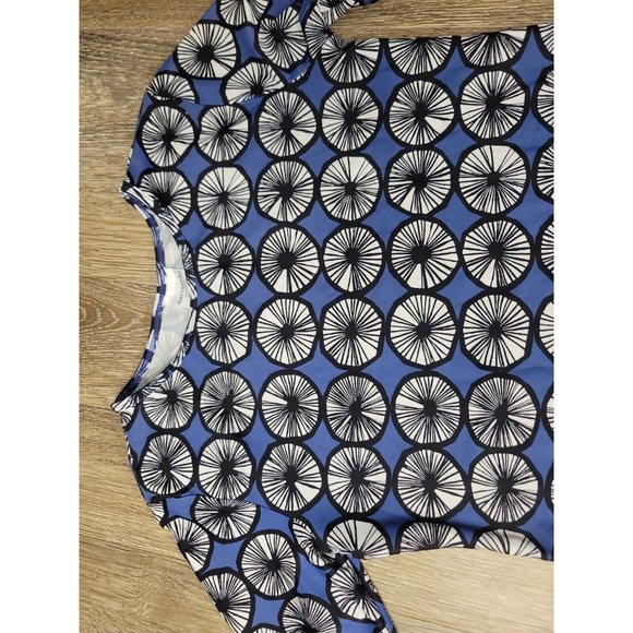 Marimekko for Target Youth Girls Size L Blue Print Rash Guard Sun Shirt Swim UPF - Picture 3 of 8